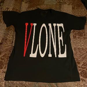 Black/red vlone tshirt